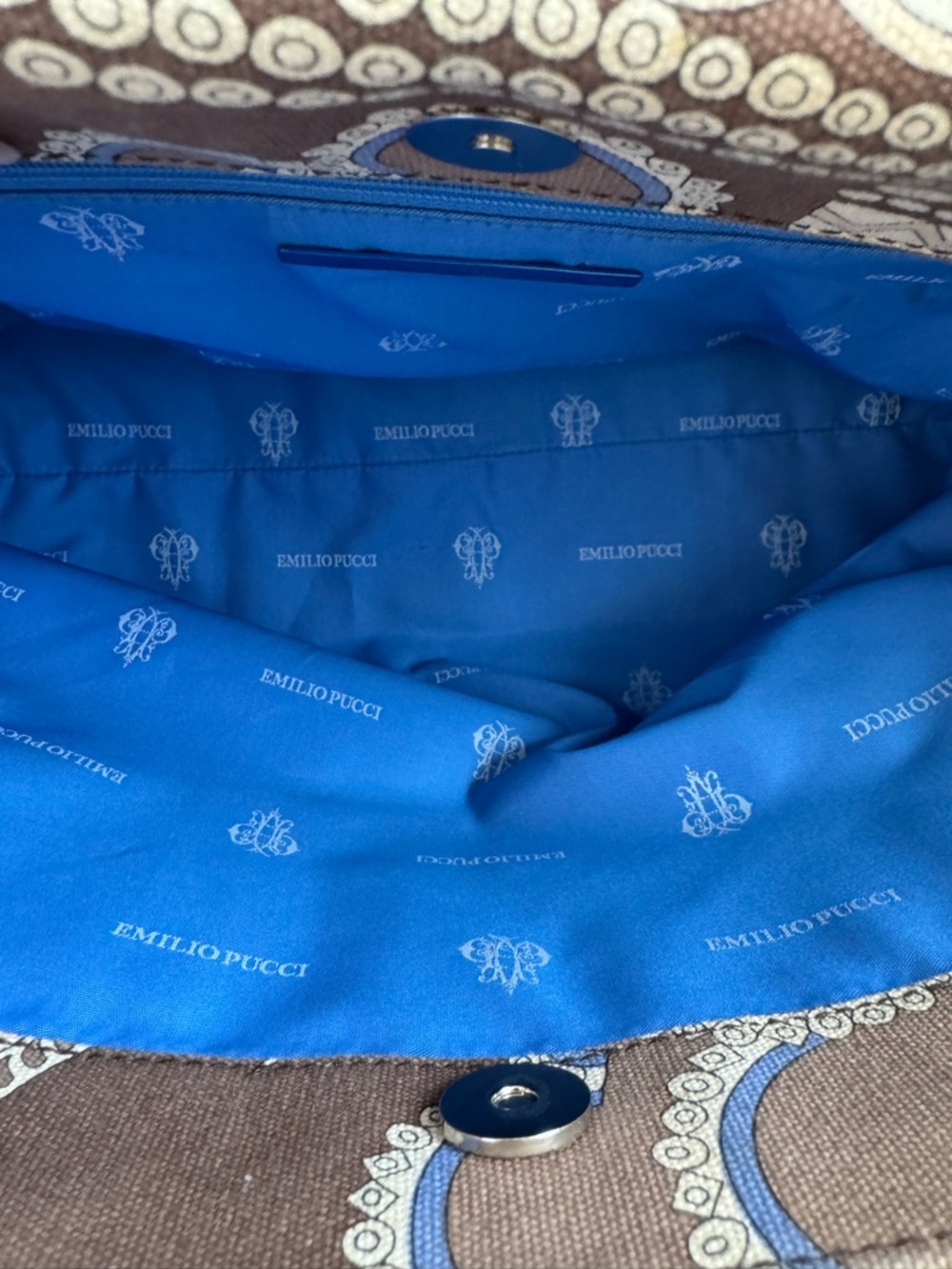 Authentic brown Emilio Pucci tote bag - Picture 8 of 9